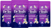 Dr Teal's Pure Epsom Salt, Melatonin Sleep Soak with Essential Oil Blend, 3 lb (Pack of 4)