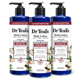 Dr Teal's Body Lotion, Shea Butter & Almond, 18 fl oz (Pack of 3)