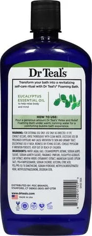 Dr Teal's Foaming Bath (Epsom Salt), Eucalyptus Spearmint, 34 Fluid Ounce