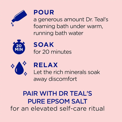 Dr Teal's Epsom Salt Magnesium Soak, Limited Edition Hawaiian Bliss, 3lbs (Pack of 2)