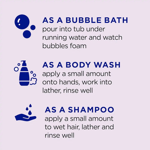 Dr Teal's Kids 3-in-1 Sleep Bubble Bath, Body Wash & Shampoo with Melatonin & Essential Oil, Lavender Scent, 20 fl oz (Pack of 3)