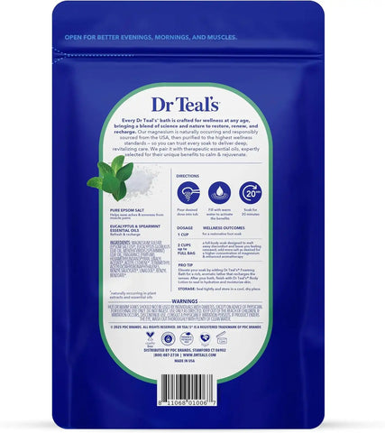 Dr Teal's Epsom Salt Magnesium Soak, Lavender & Eucalyptus Duo Bundle, 3 lbs (Pack of 2)