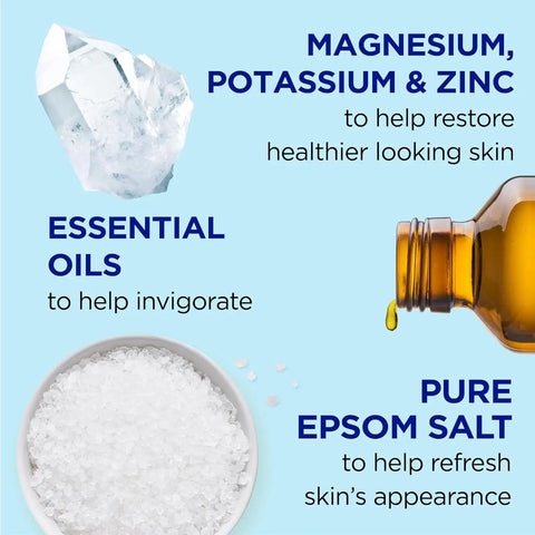 Dr Teal's Pure Epsom Salt,Restorative Minerals with Magnesium,Potassium & Zinc,3 lbs,(Pack of 2)