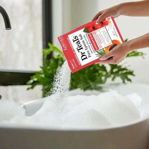 Dr Teal's Epsom Salt Magnesium Soak, Limited Edition Hawaiian Bliss, 3lbs (Pack of 2)