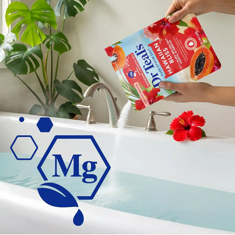 Dr Teal's Epsom Salt Magnesium Soak, Limited Edition Hawaiian Bliss, 3 lbs