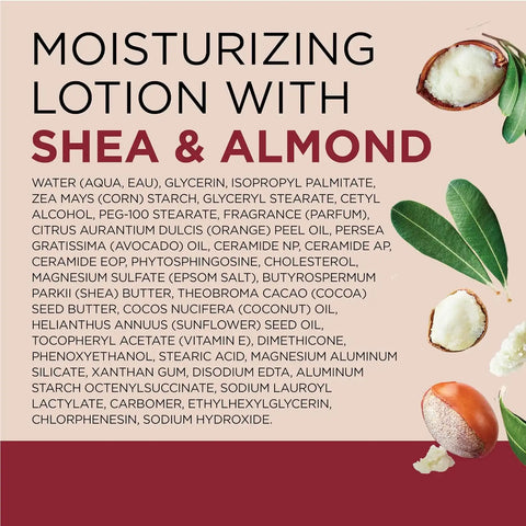 Dr Teal's Body Lotion, Shea Butter & Almond, 18 fl oz (Pack of 3)