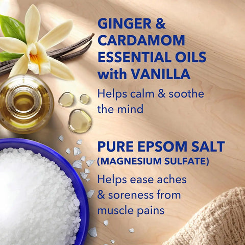 Dr Teal's Epsom Salt Magnesium Soak, Vanilla Comfort, 3 lbs