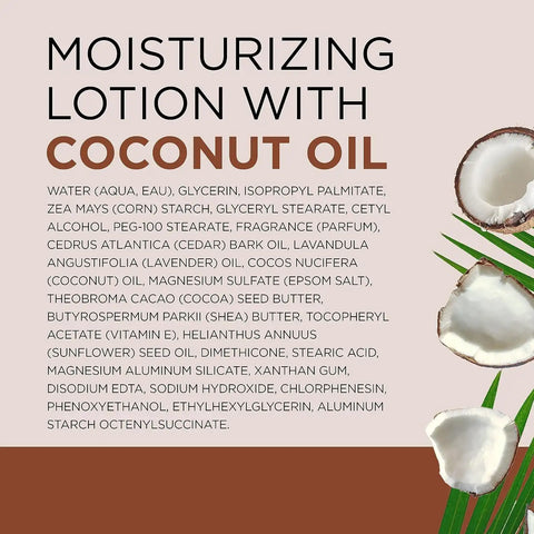 Dr Teal's 24 Hour Moisture+ Body Lotion, Coconut Oil & Essential Oils, 18 fl oz (Pack of 3)