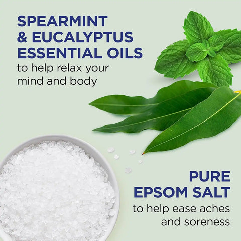 Dr Teal's Body Wash with Pure Epsom Salt, Relax & Relief with Eucalyptus & Spearmint & Body Wash with Pure Epsom Salt, Sleep Blend with Melatonin