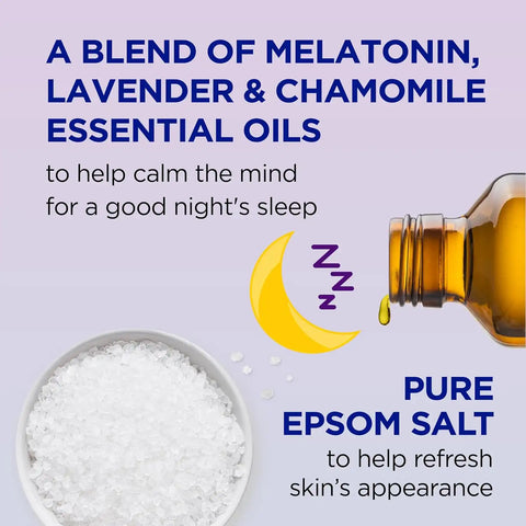 Dr Teal's Sleep Body Wash with Pure Epsom Salt, Melatonin, Lavender & Chamomile Essential Oil Blend, 24 fl oz (Pack of 2)
